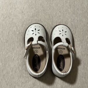 Footmates Harper Mary Jane toddler size 6 white